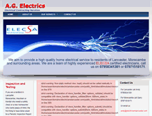 Tablet Screenshot of electricianslancaster.com